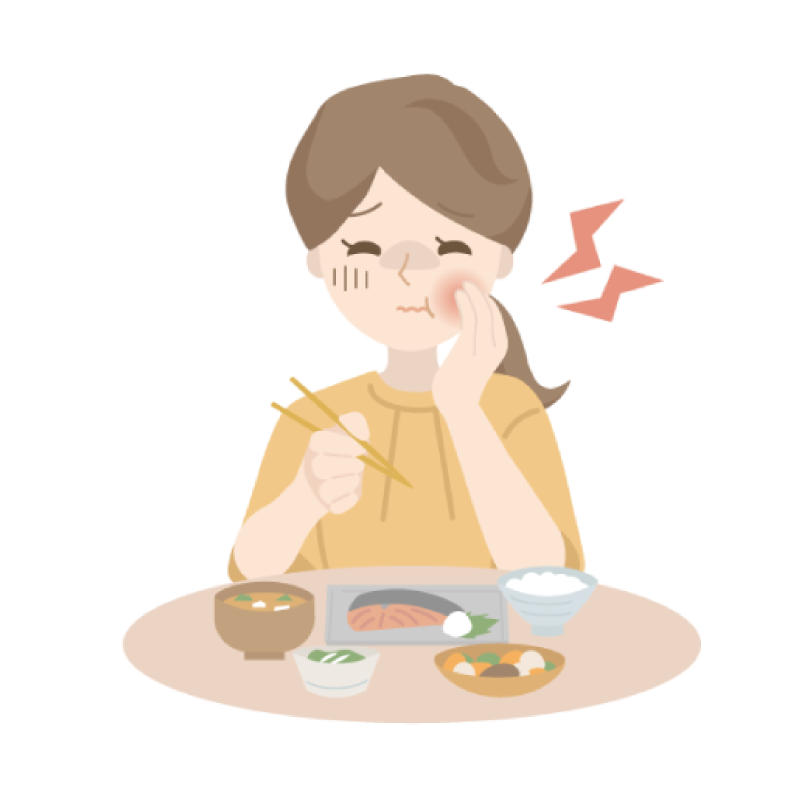 お口の中の違和感イメージイラスト